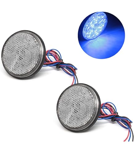 Amazon | トラック用 丸型 LED リフレクター NEO 24V 丸型反射板 (C